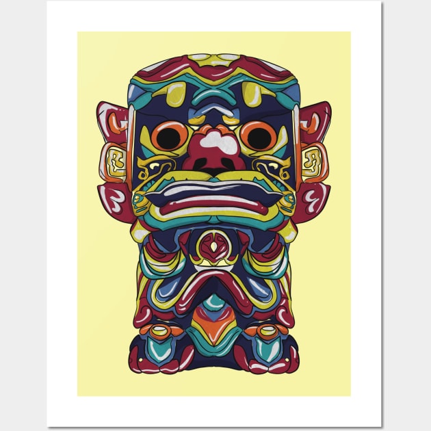 The Giant Totem Pole Wall Art by EzekRenne